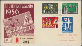 1956 - Werbemarken - FDC ET · fr