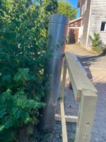 Edelstahl Kaminrohr abmontiert Durchmesser 20 cm L=3m gut...