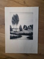 Bild Hand Zeichnung K. Dilling "Haus am See"