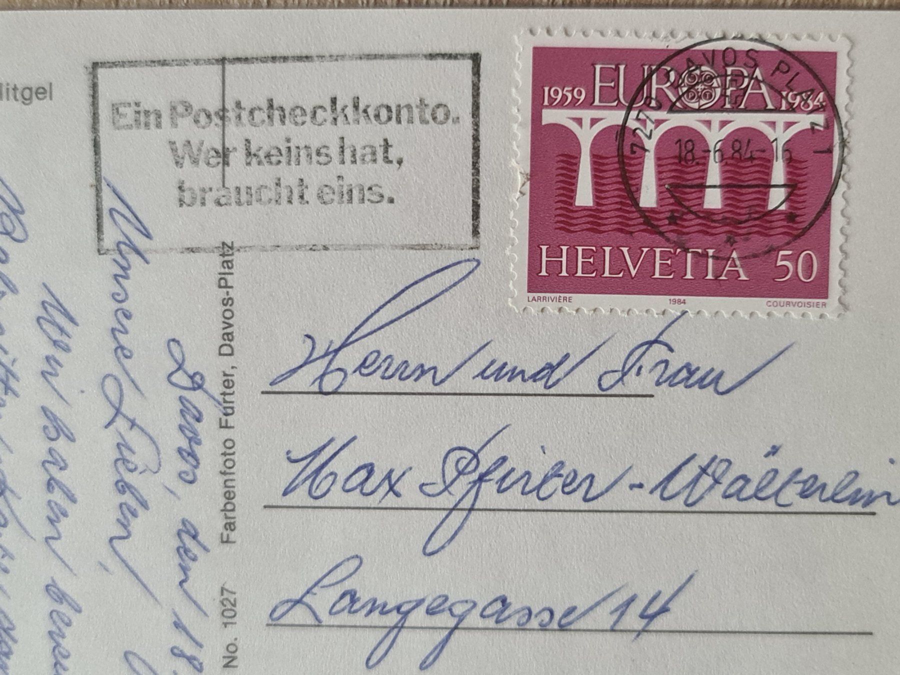 Cartoline postali: Ansichtskarte Davos – Usato da Dintikon venduto da Vexi 1