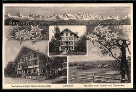 AK Affoltern im Emmental, Gasthof zum Löwen mit Dependenz, A