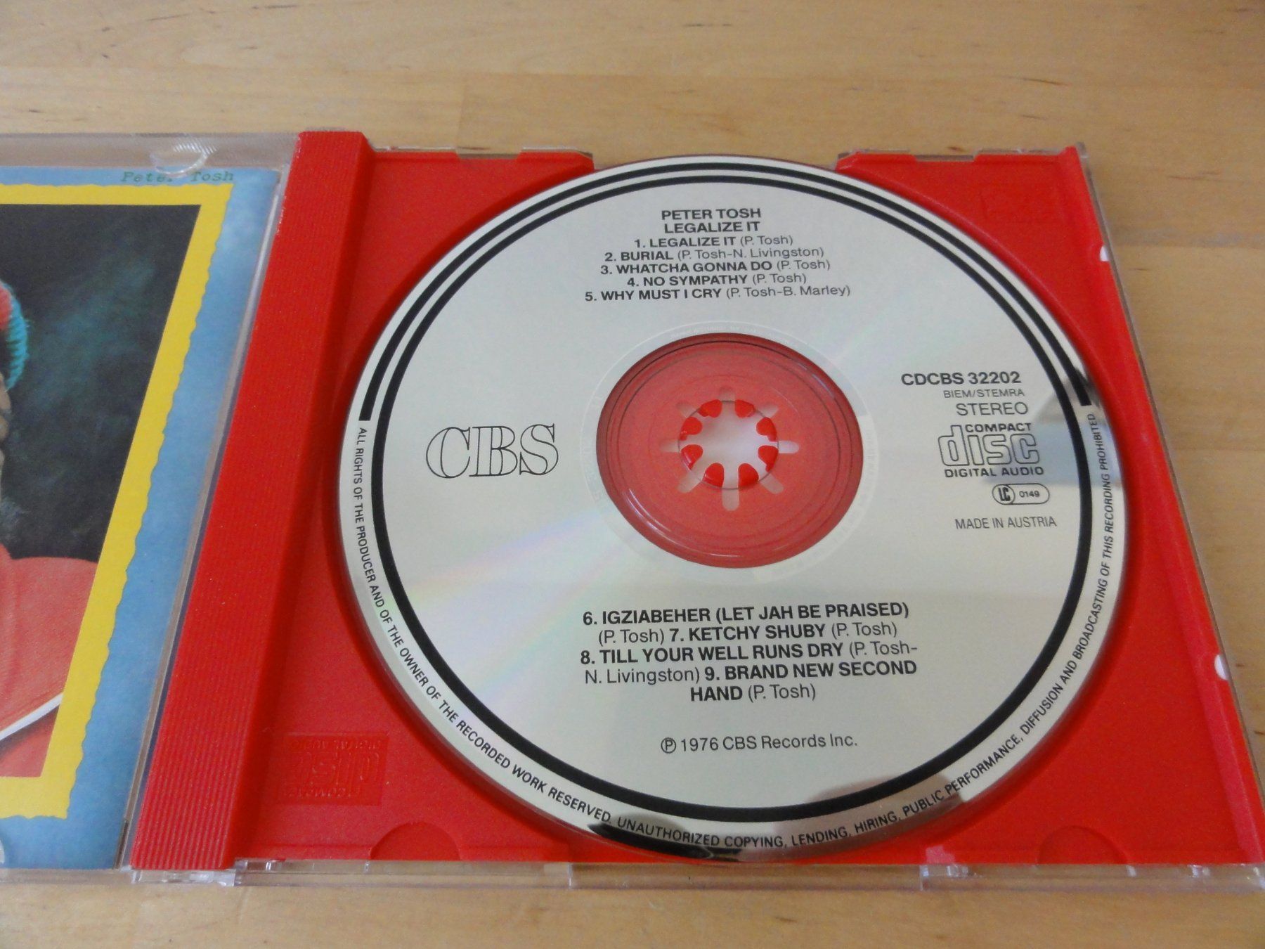 CDs: PETER TOSH "Legalize it" – Gebraucht aus zürich von Goldimmund 3