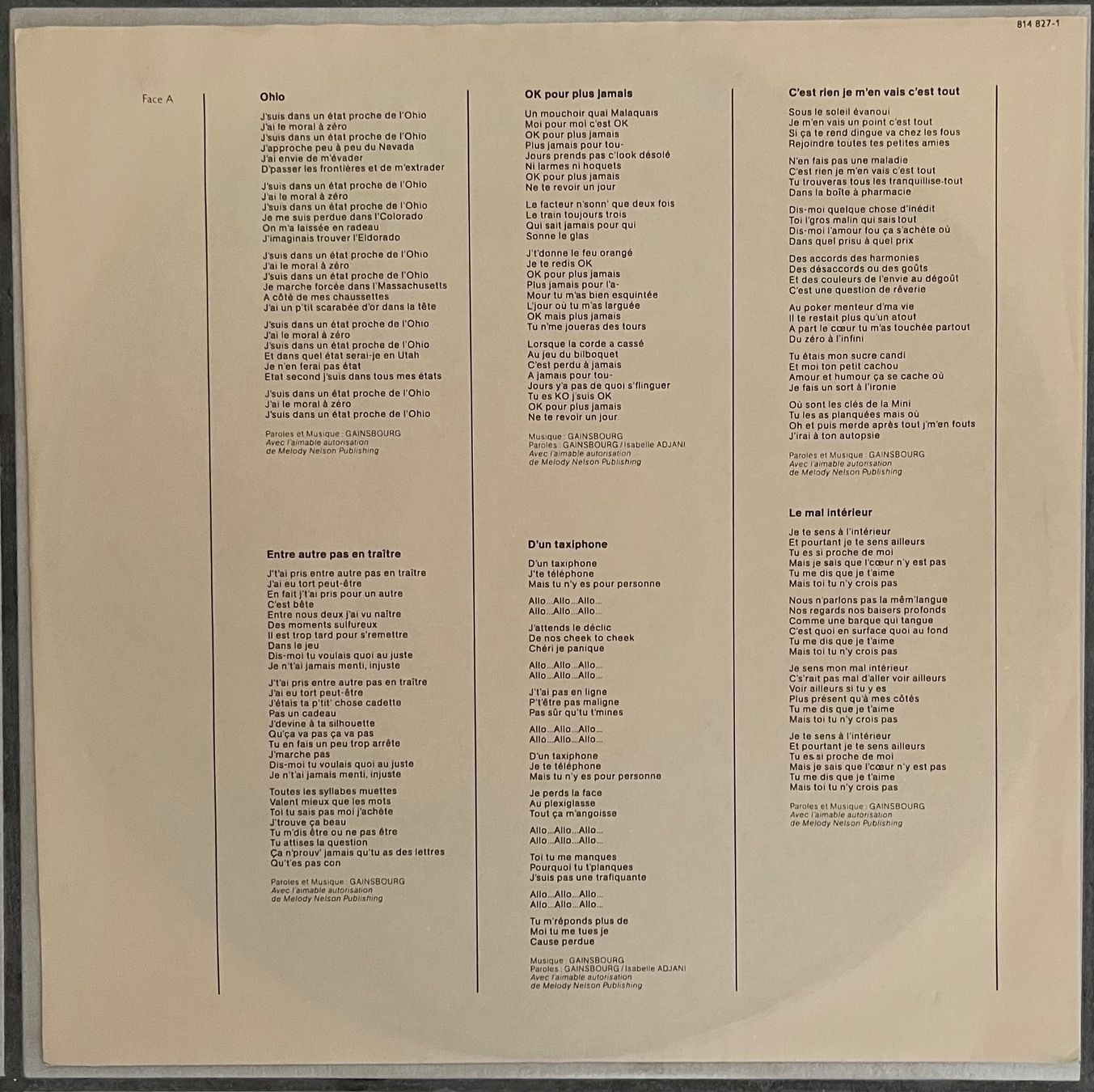Schallplatten: ISABELLE ADJANI - ISABELLE ADJANI - 33 Tours – Neu und originalverpackt aus Bussigny von vinyl-pas-cher 4