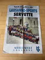 Lausanne Sports Servette FC Vintage Affiche de Match