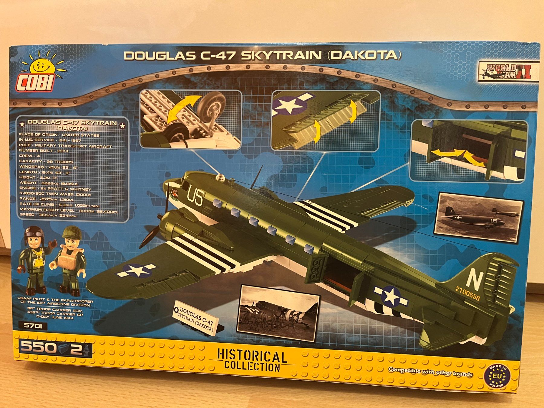Cobi Spielzeuge: COBI Douglas C-47 (5701) – Gebraucht aus Hohenrain von choli 1