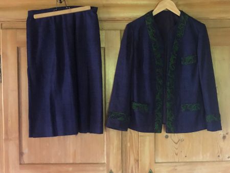 Tolles Deux-Pieces dunkelblau, ca. Grösse 38
