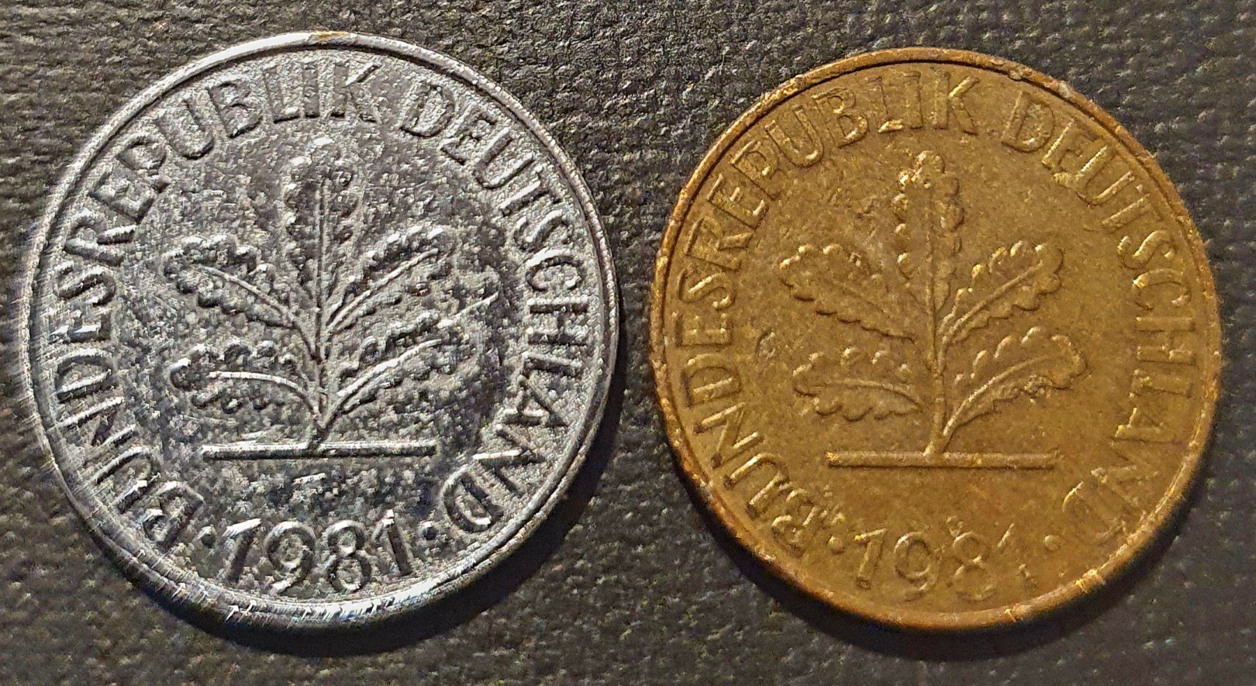 Alle Münzen: 2 × 10 Pfennig – Gebraucht aus Egerkingen von Acc1