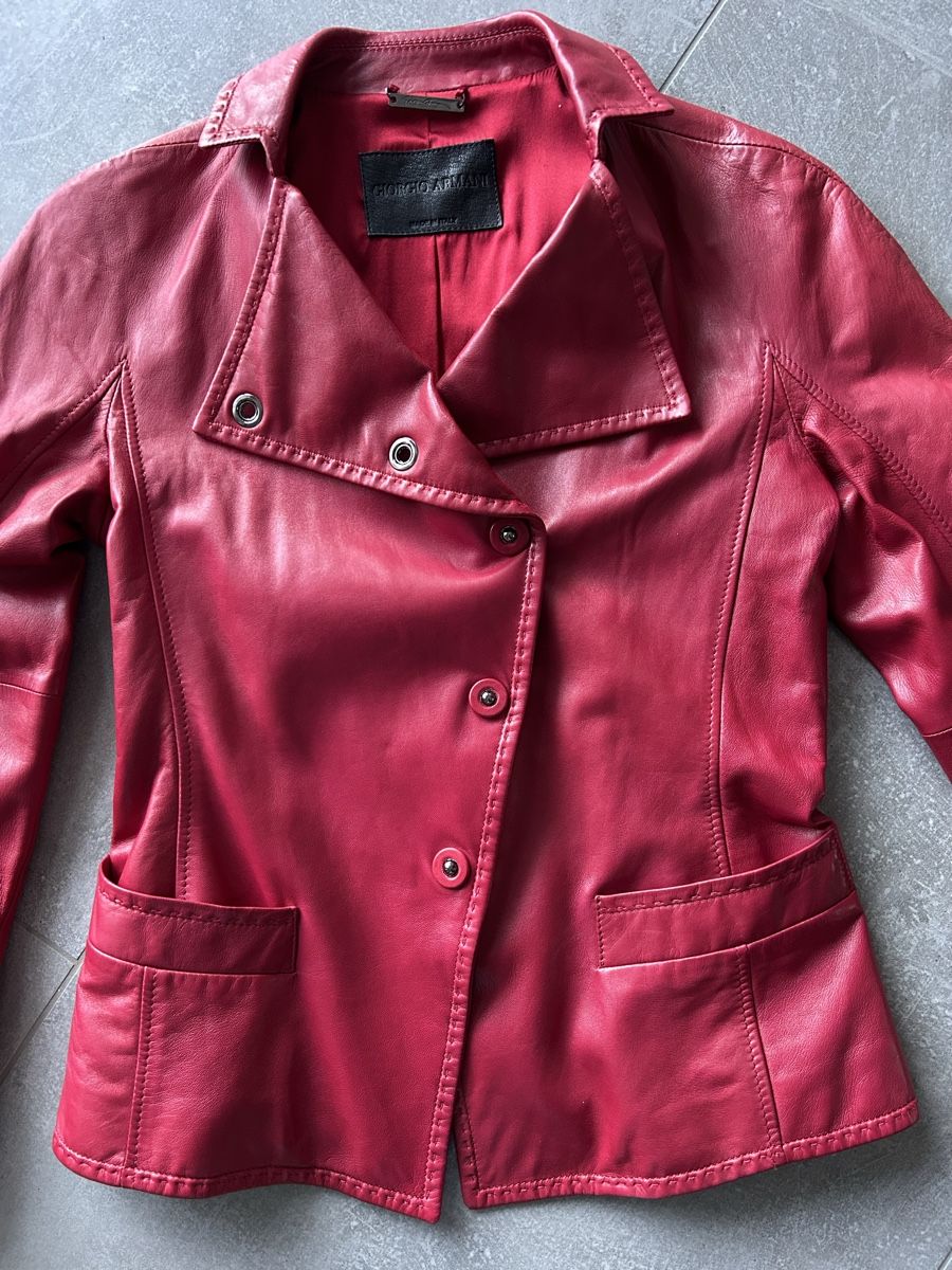Armani Giacche: GIORGIO ARMANI LAMMLEDER - JACKE mit SEIDE – Usato da Nidfurn venduto da cejeisda 2