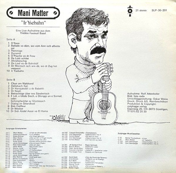 Dischi in vinile: Matter Mani: Ir Ysebahn LP – Nuovo (secondo la descrizione) da Steinhausen venduto da Vilivinili 1