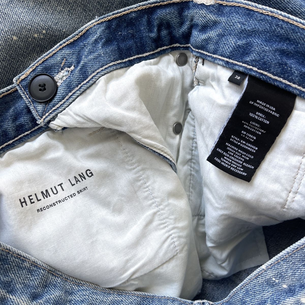 Helmut Lang Röcke: HELMUT LANG Deconstructed Denim Skirt – Neu (gemäss Beschreibung) aus Emmen von Avviivva_Com2023 7