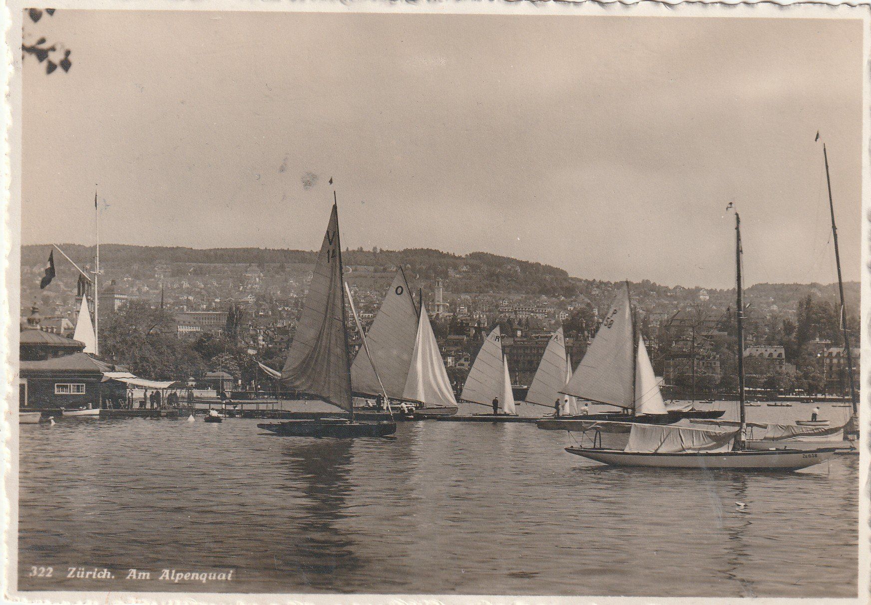 Cartes postales: Zürich  am Alpenquai – D'occasion à Lumbrein par made02