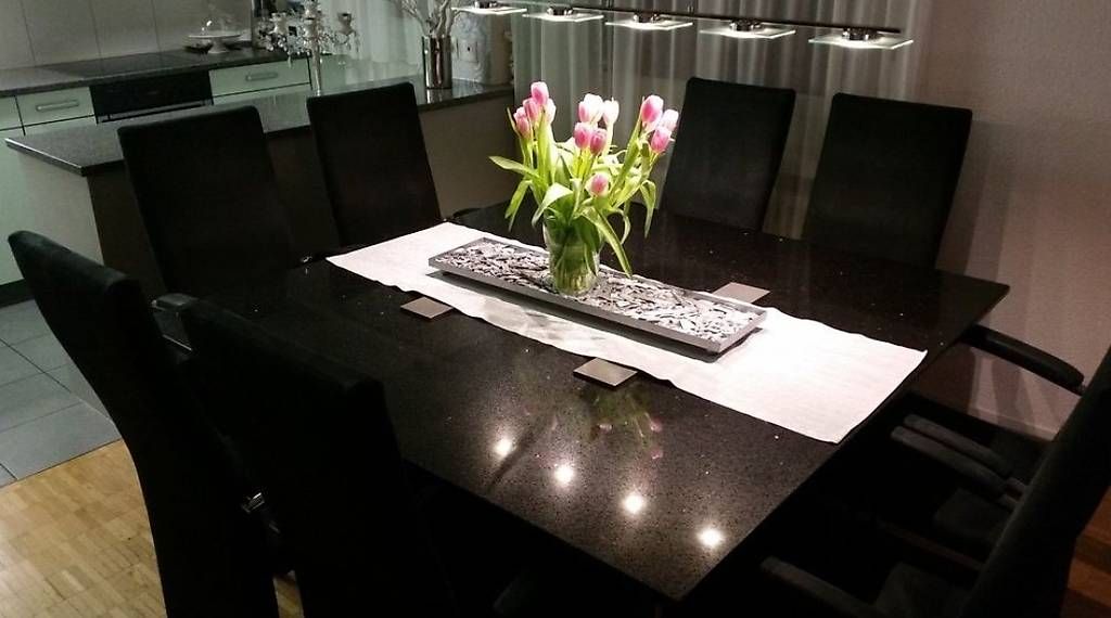 Tables: Esstisch Granit-Glitzer / Edelstahl - Einzigarzig – D'occasion à Schaffhausen par DrNo8088 2