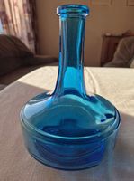 Blaue Glasvase Vintage