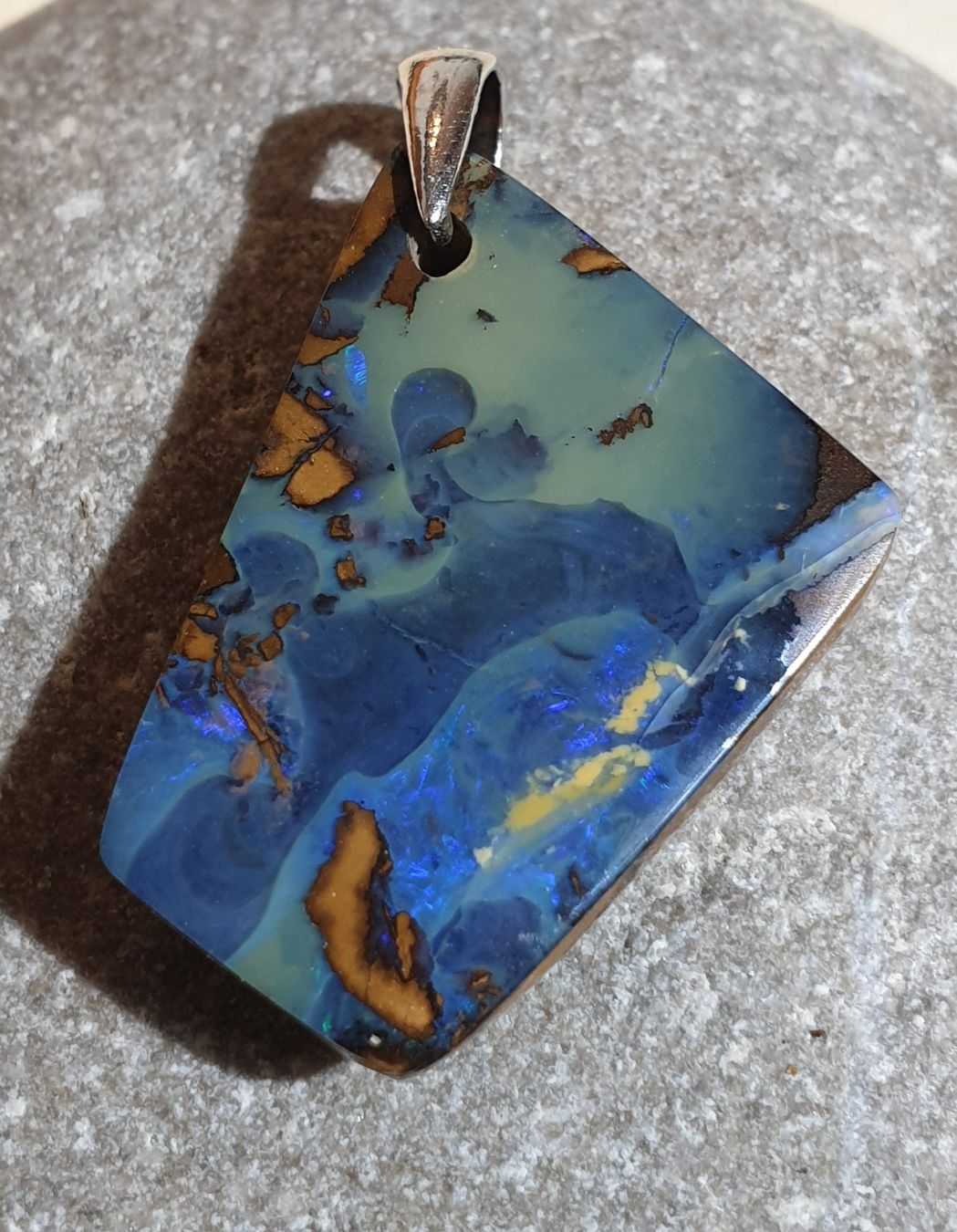 Ciondoli: Anhänger Boulder Opal. – Nuovo (secondo la descrizione) da Niederbüren venduto da Raphael014 3