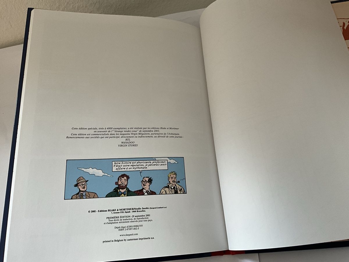 Fumetti: ES1 Blake & Mortimer T15 - L'Etrange Rendez-Vous – Usato da Agriswil venduto da Ueli03 2