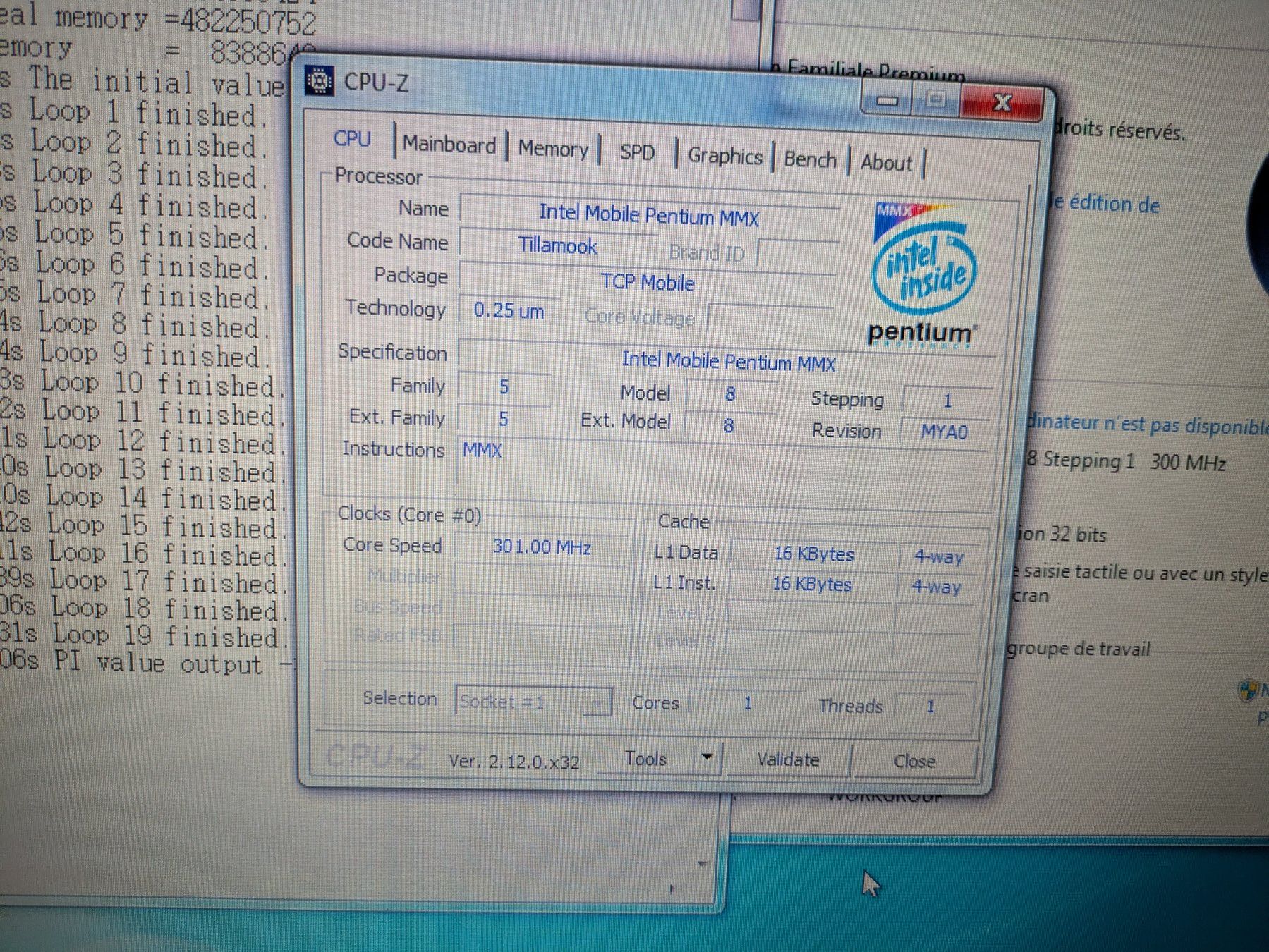 Intel Composants électroniques: Intel Pentium MMX 166 Socket 7 Tillamook SL2ZX – D'occasion à Châtelaine par Pttn 3