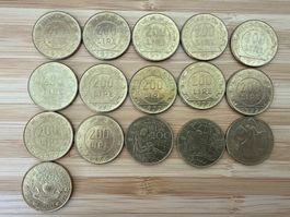 16 200 Lire Münzen Italien