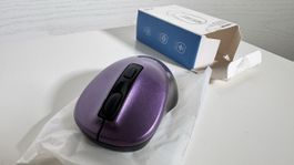 Lila Leuchtende Kabellose Computer Maus - Neuwertig