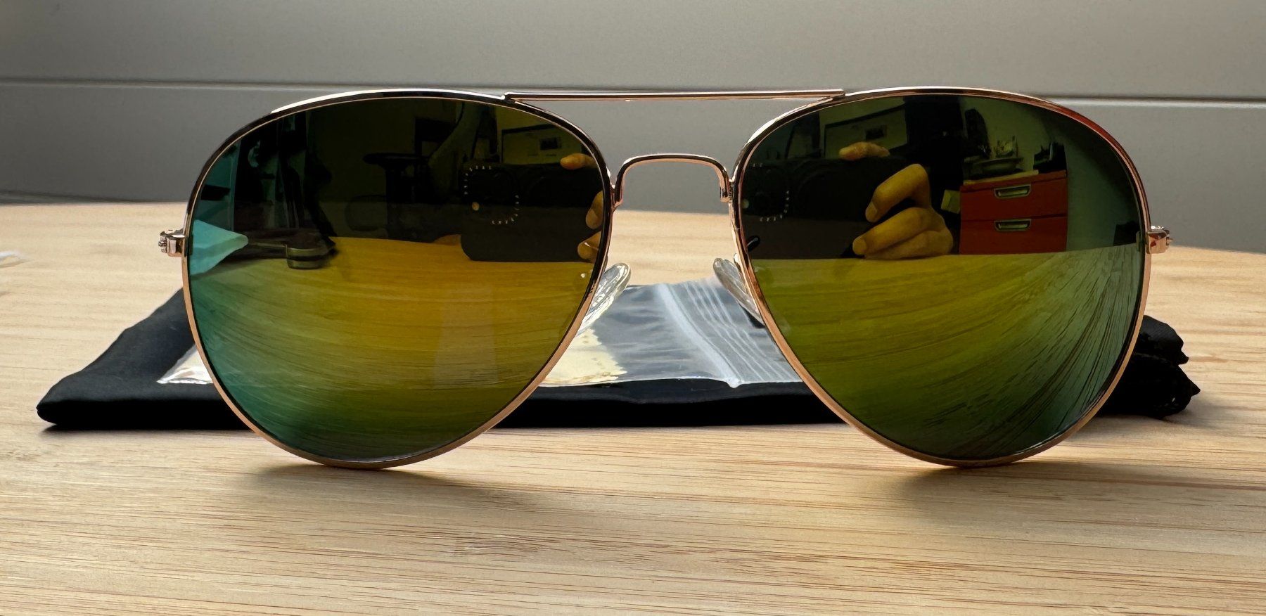 Brillen & Gläser: Aviator Sonnenbrille, Fliegerbrille, silber, silver, Brille – Gebraucht aus Winterthur von YaV 3