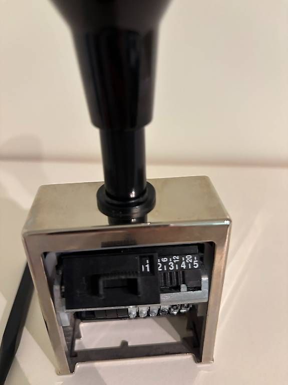 Timbri: Reiner Numeroteur B6, 8-stellig, 5,5mm – Usato da Brugg AG venduto da Knup0 2