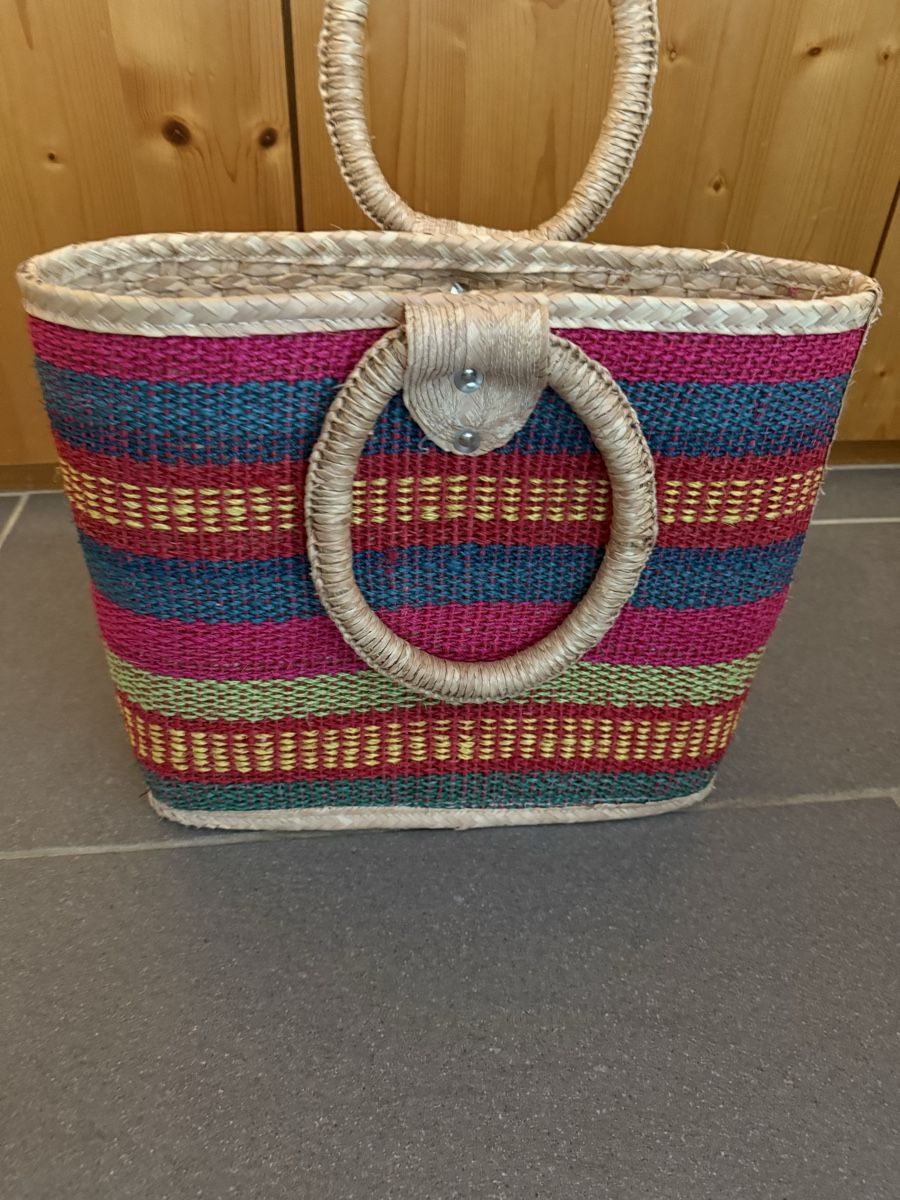 Borse: Sommer Strandkorb Basttasche Handarbeit – Usato da Hirschthal venduto da cel_w772