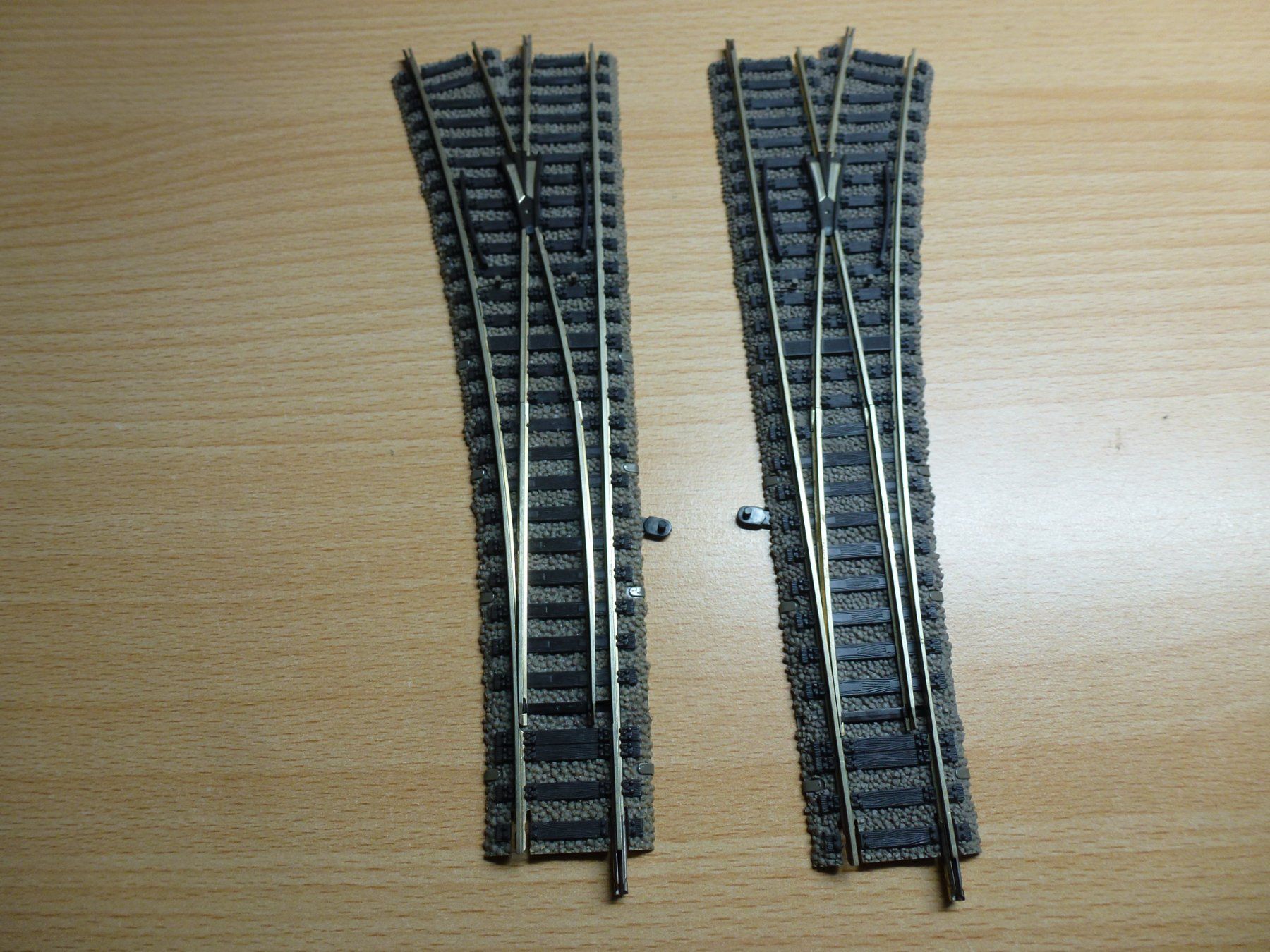 Fleischmann Modelleisenbahnen: Fleischmann H0 Profigleis Weichenset 6140 Links und rechts – Gebraucht aus Hombrechtikon von Se9