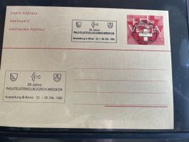 Postkarte Philatelistenclub Zürich 1982