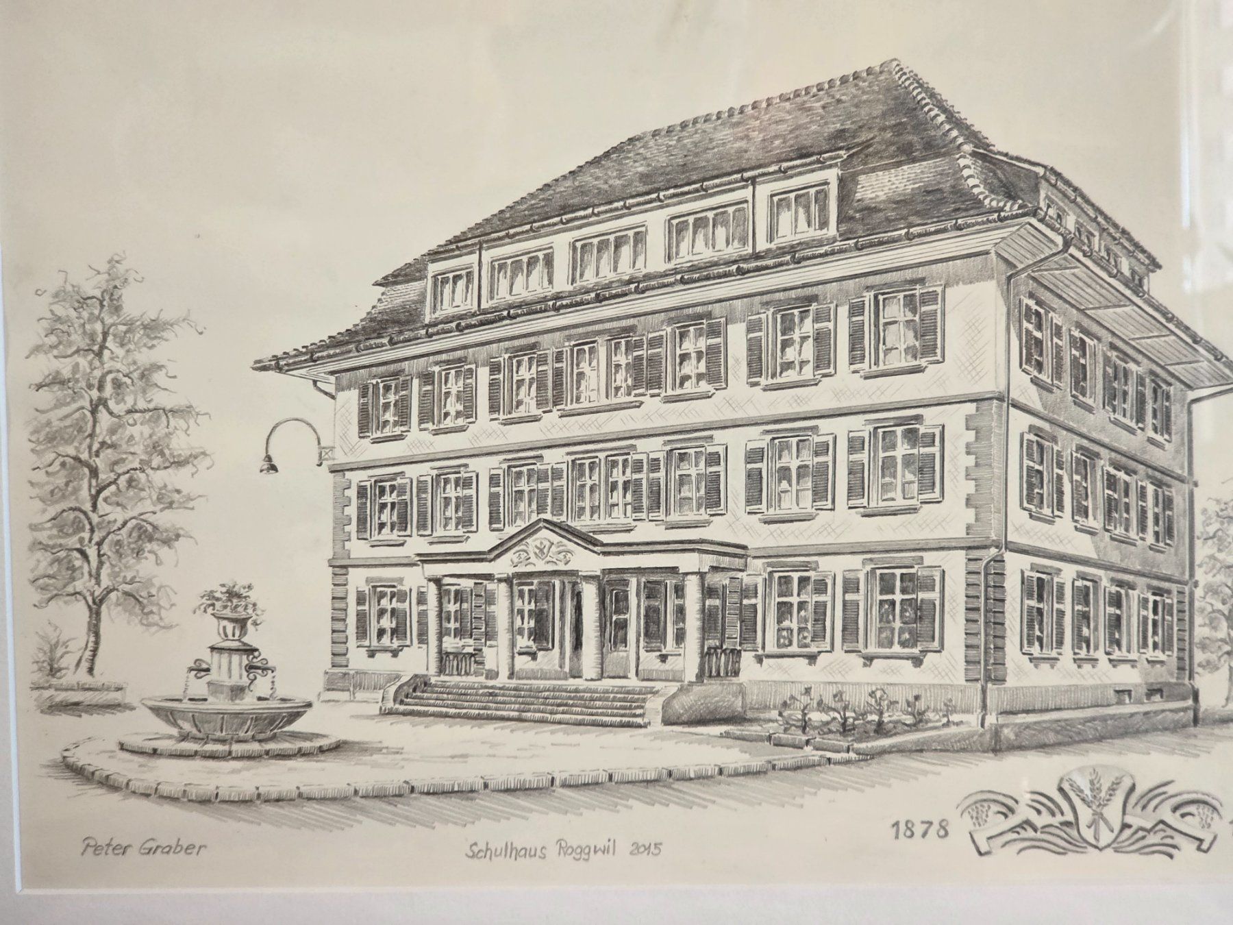 Dipinti: Schulhaus Roggwil,Bleistiftzeichnung – Usato da Rohrbach venduto da lod_m58r 4
