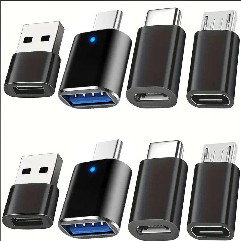 Lecteurs & Adaptateurs: Adapter-Set 8-teilig USB, USB-C und Micro-USB – Neuf (Voir description) à Füllinsdorf par cabletime