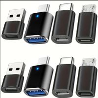 Adapter-Set 8-teilig USB, USB-C und Micro-USB