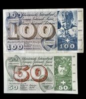 Schweiz 100 & 50 Franken 