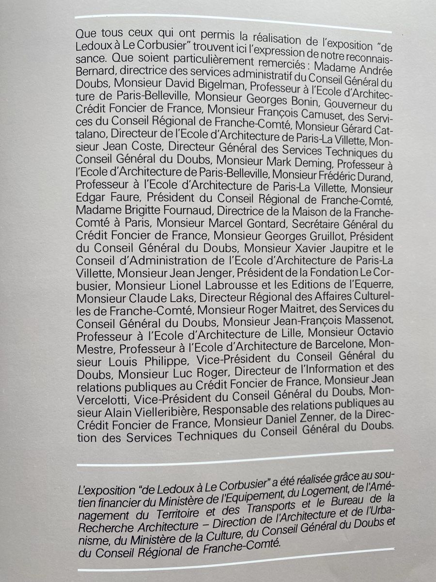 Libri: De  Ledoux a Le Corbusier:  Origins Architecture Book. – Usato da Zürich venduto da lesgarcons 4