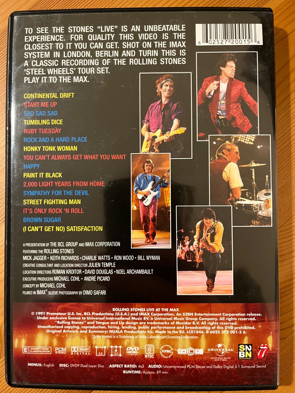 Tutti i DVDs: THE ROLLING STONES - LIVE AT THE MAX – Usato da Lausanne venduto da sbar224 1