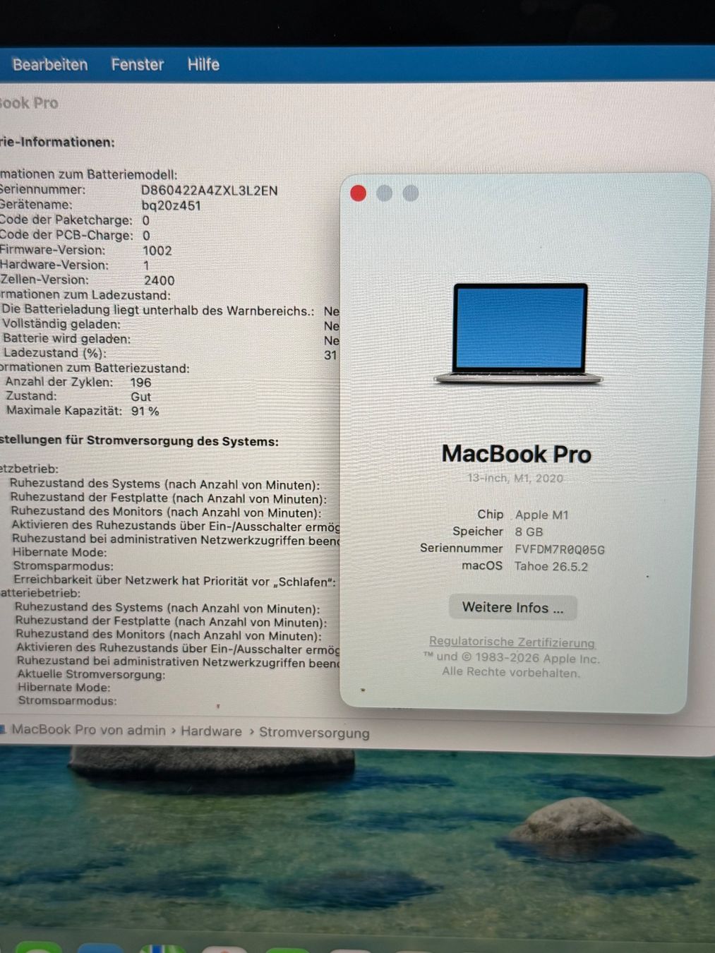 Apple Portables: Macbook pro 13.  2020 – D'occasion à Schattdorf par Kofi57 1
