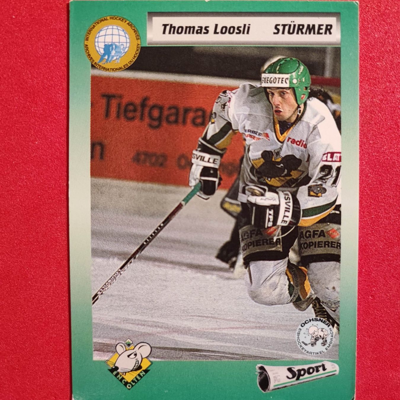 Carte collezionabili: Thomas Loosli - EHC OLTEN - 1993/94 – Usato da Dübendorf venduto da kb86_MOVIE