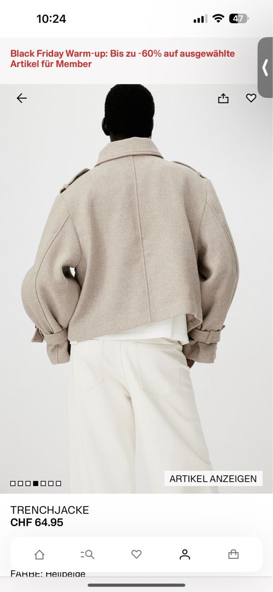 H&M Jacken: Warme Winterjacke Trenchcoat Gr. S beige – Neu (gemäss Beschreibung) aus Zürich von gryffindor_aurorin 3