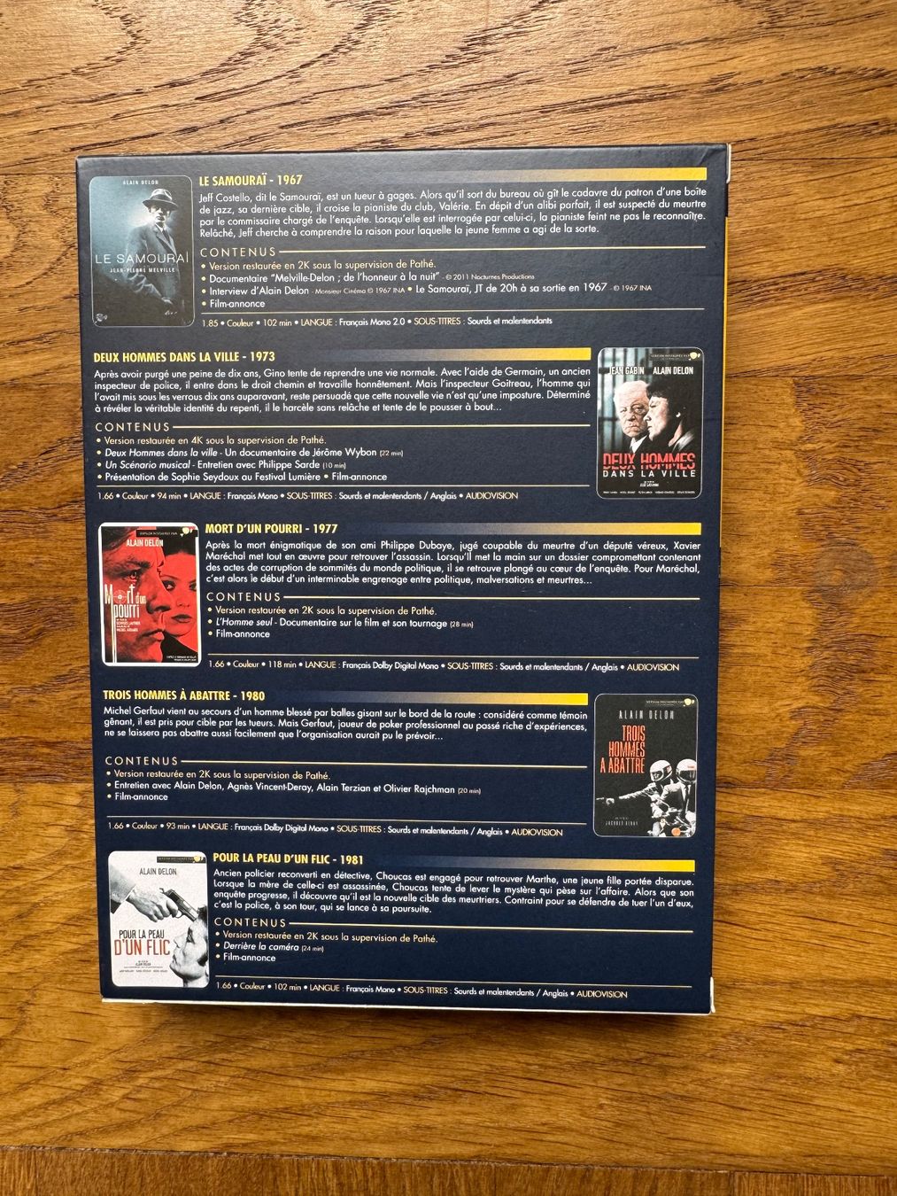 Tous les DVDs: Coffret Delon – D'occasion à Chêne-Bourg par dem_y9pq 1