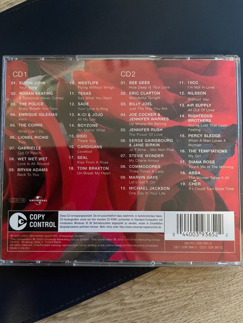 CD: Amour: collection de chansons d'amour - 2 cds – Usato da Versoix venduto da Jolicoeur71 1