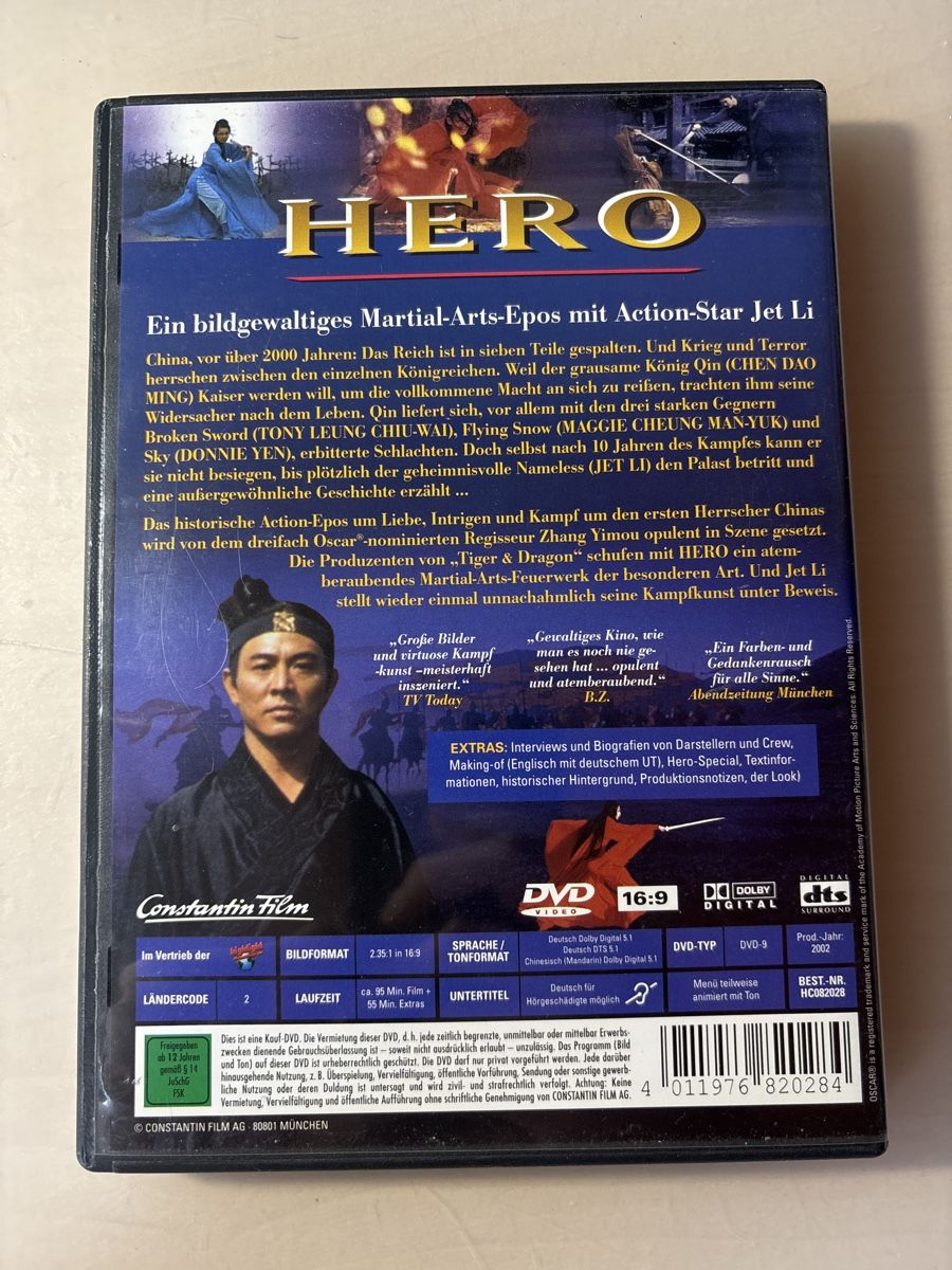 Tutti i DVDs: Hero (0325) – Usato da Ruswil venduto da Slivio_ 1