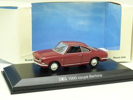 Simca 1000 Coupé Bertone 1962-1967 dunkelrot  1:43 von NOREV