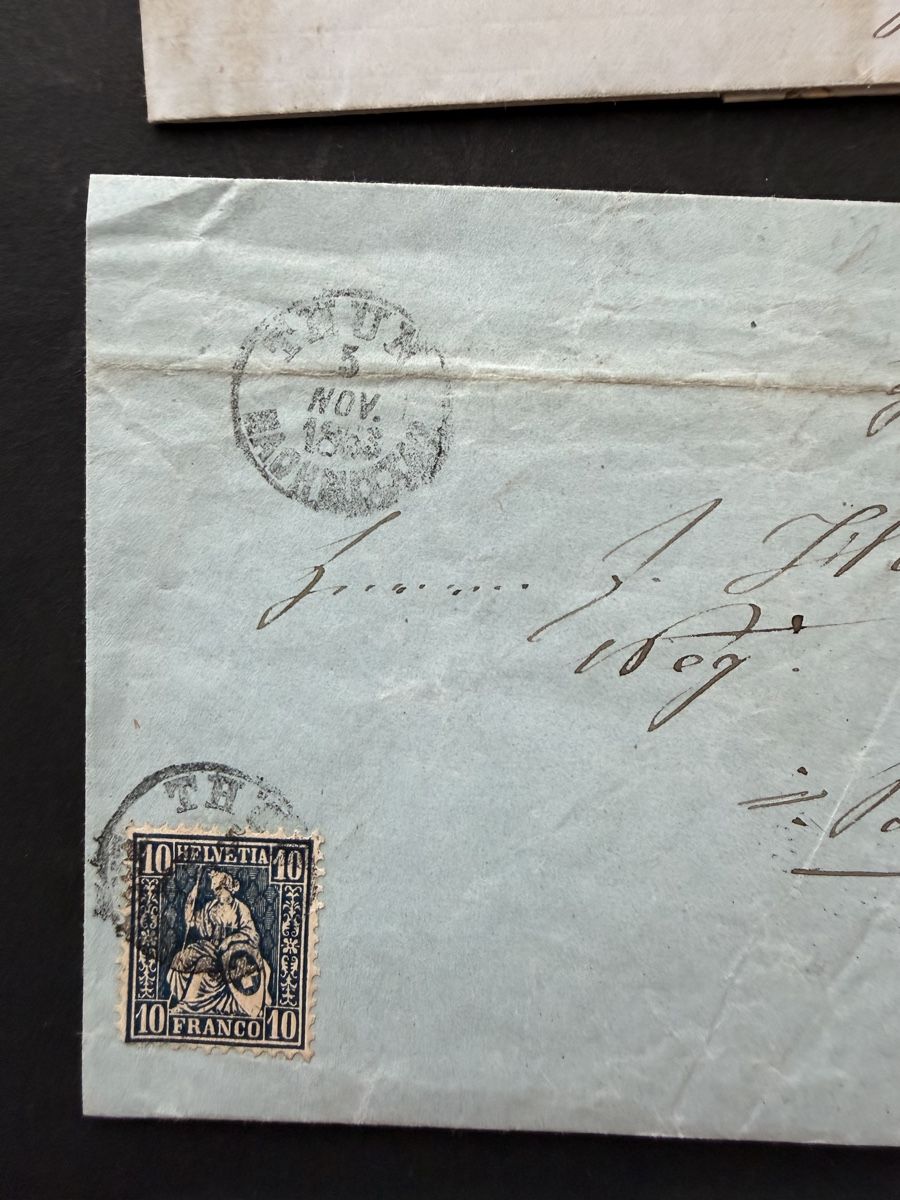 Buste & buste per spedizione: Briefumschläge Schweiz 19. Jahrhundert  – Usato da Meierskappel venduto da Hala03 3