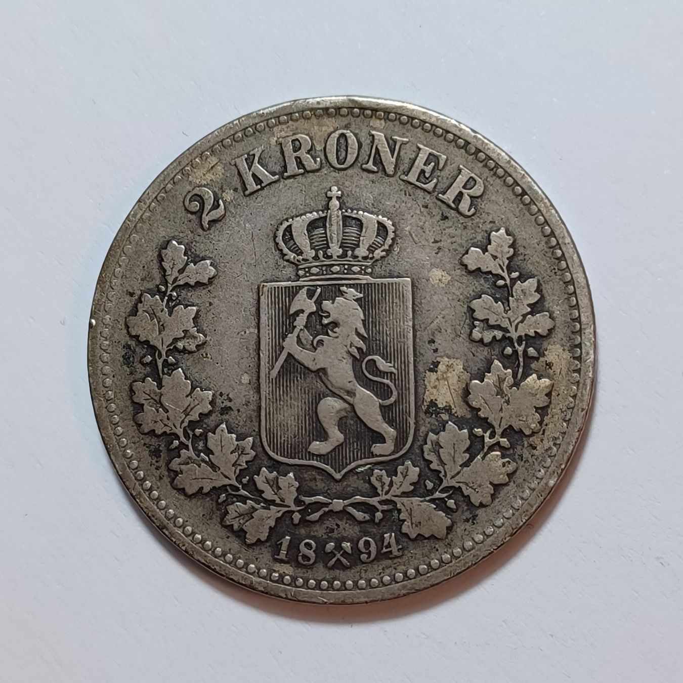 Tutti le monete: 2 Kroner 1894 Norwegen – Usato da Pfäffikon ZH venduto da Welt_Muenzen 1