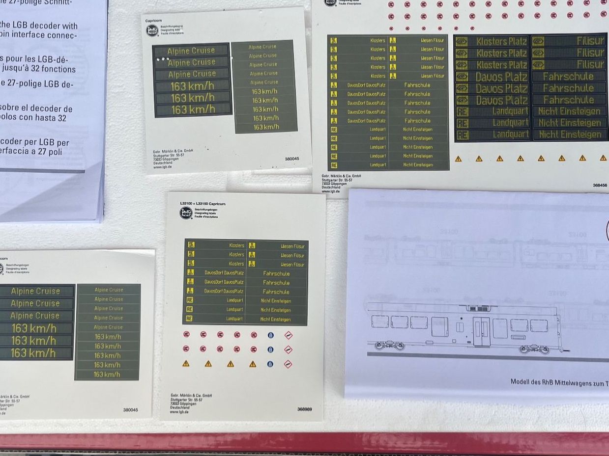LGB Modellini di ferrovie: LGB Capricorn 23100 33100 33150 – Usato da Horgen venduto da P_R-R 9