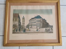 Schöne Holzrahmen mit Bilder: Blicke auf Rathaus von Gent
