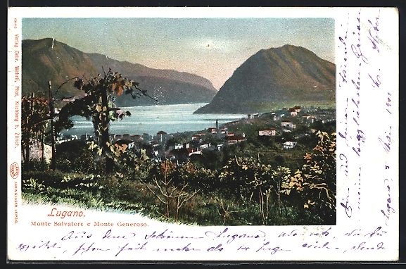 Cartes postales: Lugano, Monte salvatore e Monte Generoso – D'occasion à Berlin par bartko-reher