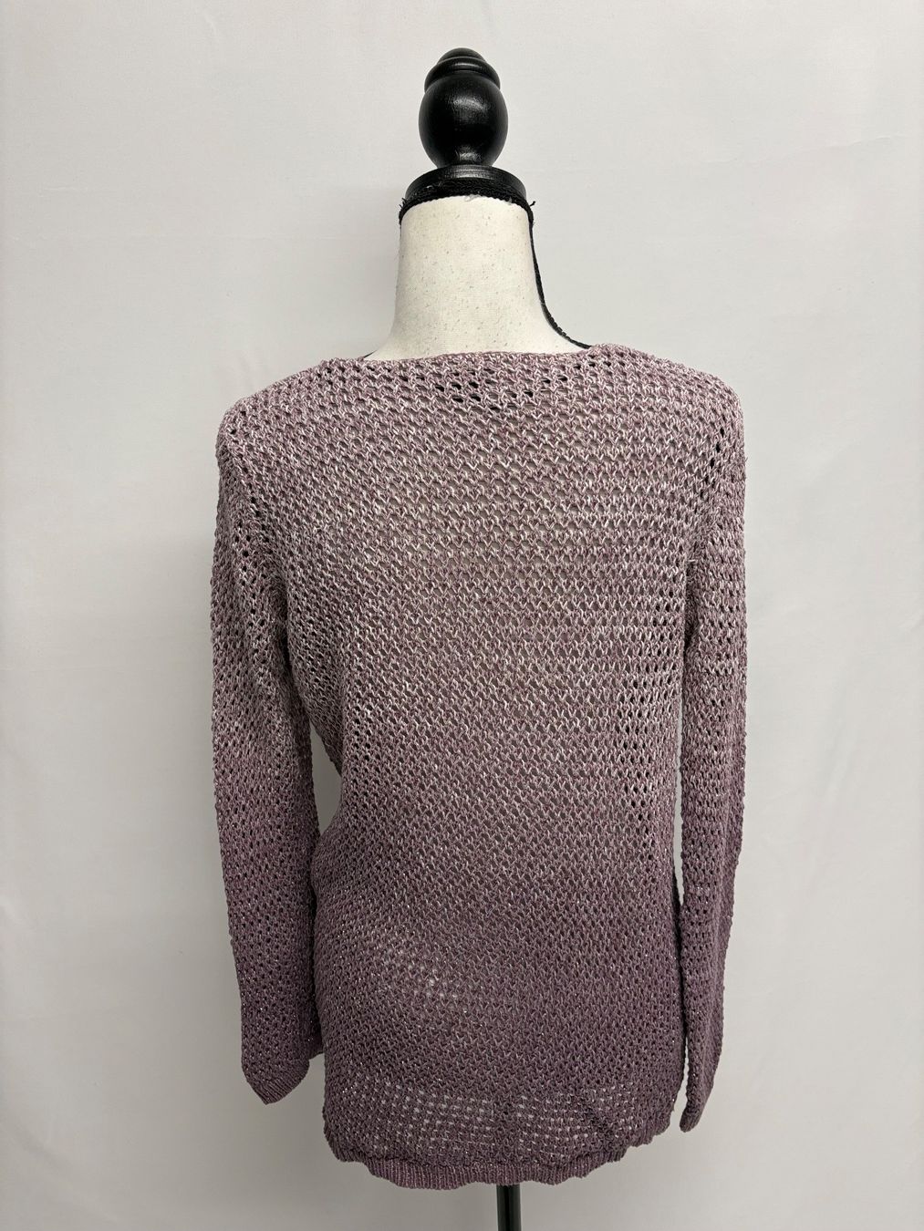 S.Oliver Maglioni & Felpe: S. Oliver leichter Strickpullover lila Glitzer 38 – Usato da Regensdorf venduto da secondchancefashion 2