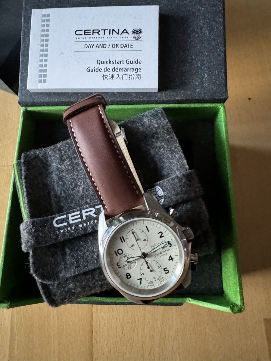 Certina Orologi: Toller neuer Herrenchronograph Certina DS Pilot, Automatic – Nuovo e nell'imballaggio originale da Rünenberg venduto da Fendi02 1