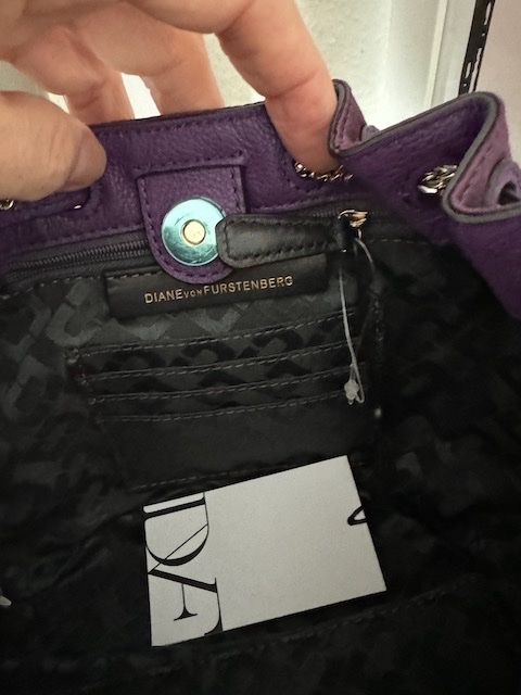 Diane von Furstenberg Taschen: DIANE VON FURSTENBERG Love Power Mini Satin Drawstring Bag – Neu und originalverpackt aus Zuerich von Moochie 4