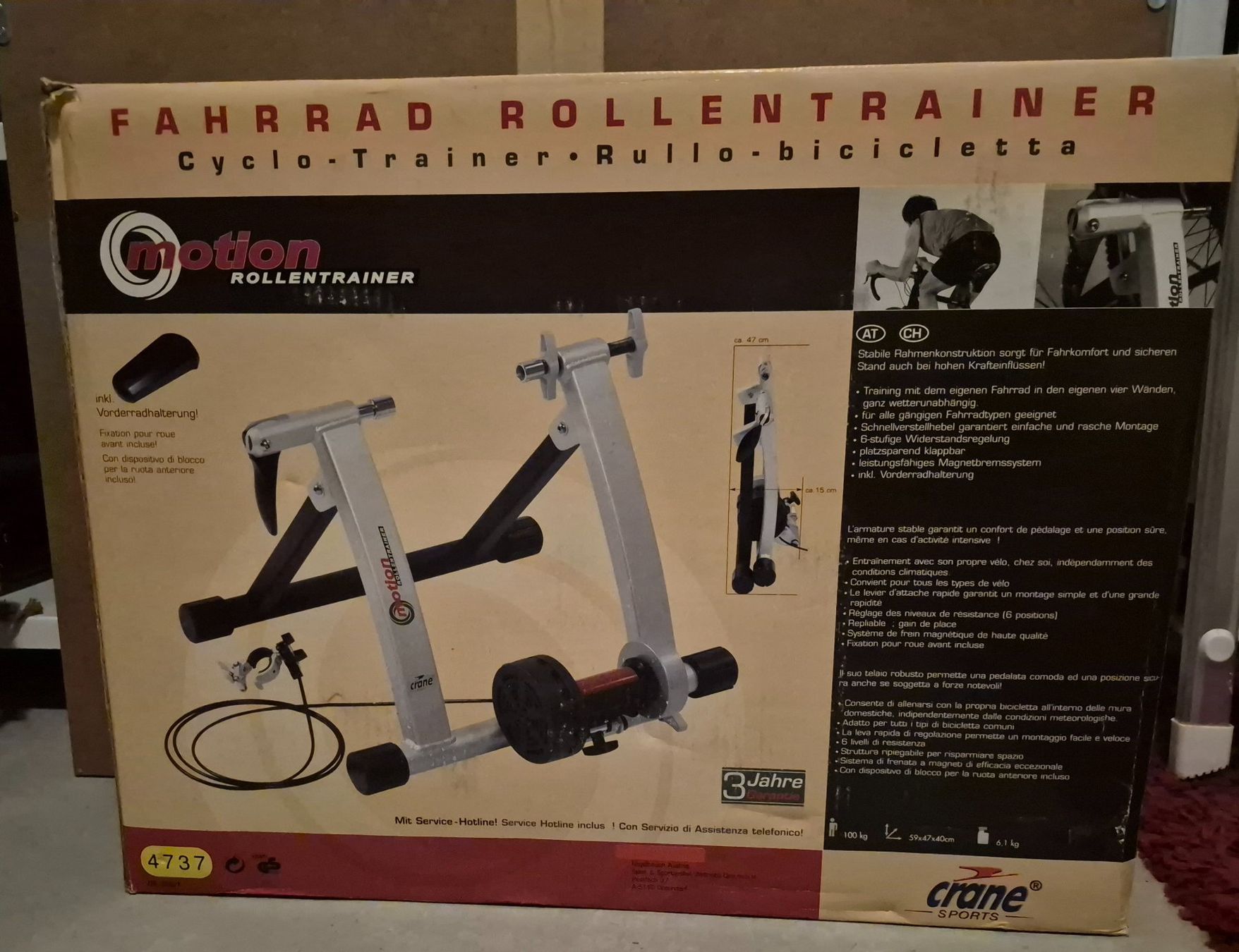 Hometrainer: Fahrrad Velo Rolle Rollentrainer – Usato da Embrach venduto da fug_qbb9