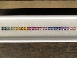 SAPHIRE (H) Regenbogen im Brilliantschliff  1.50mm = 1.85cts